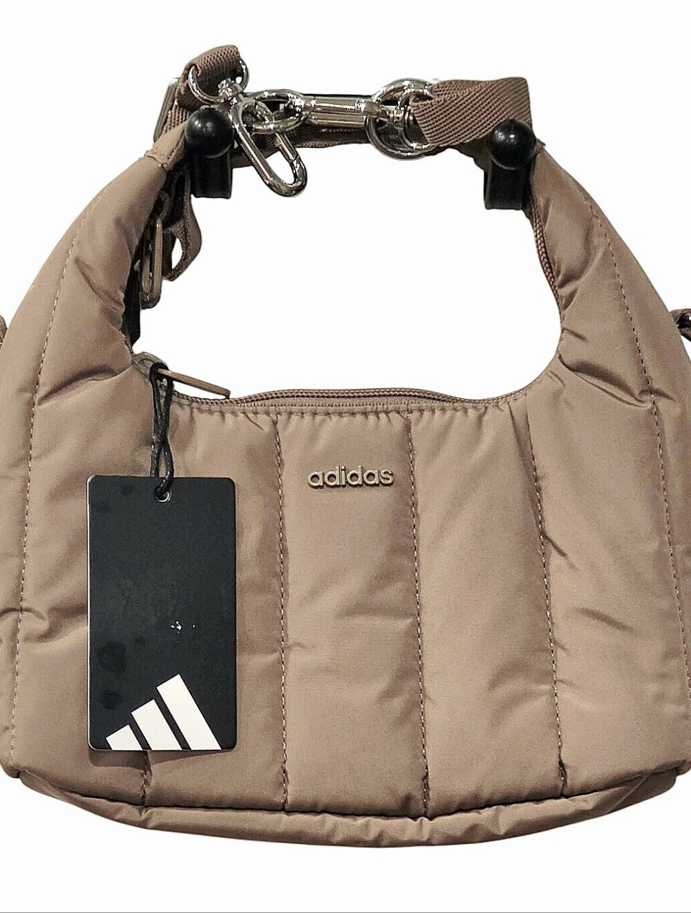 Adidas Quilted Puffer Crossbody Bag- Khaki Six